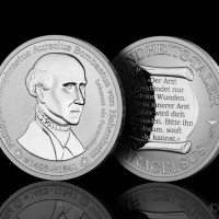 Reverse proof medails Paracelsus